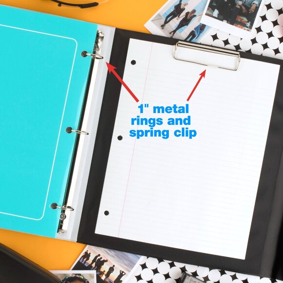 NWT Mead Trapper Keeper Binder, 1" Round Rings, Funky - Picture 5 of 8